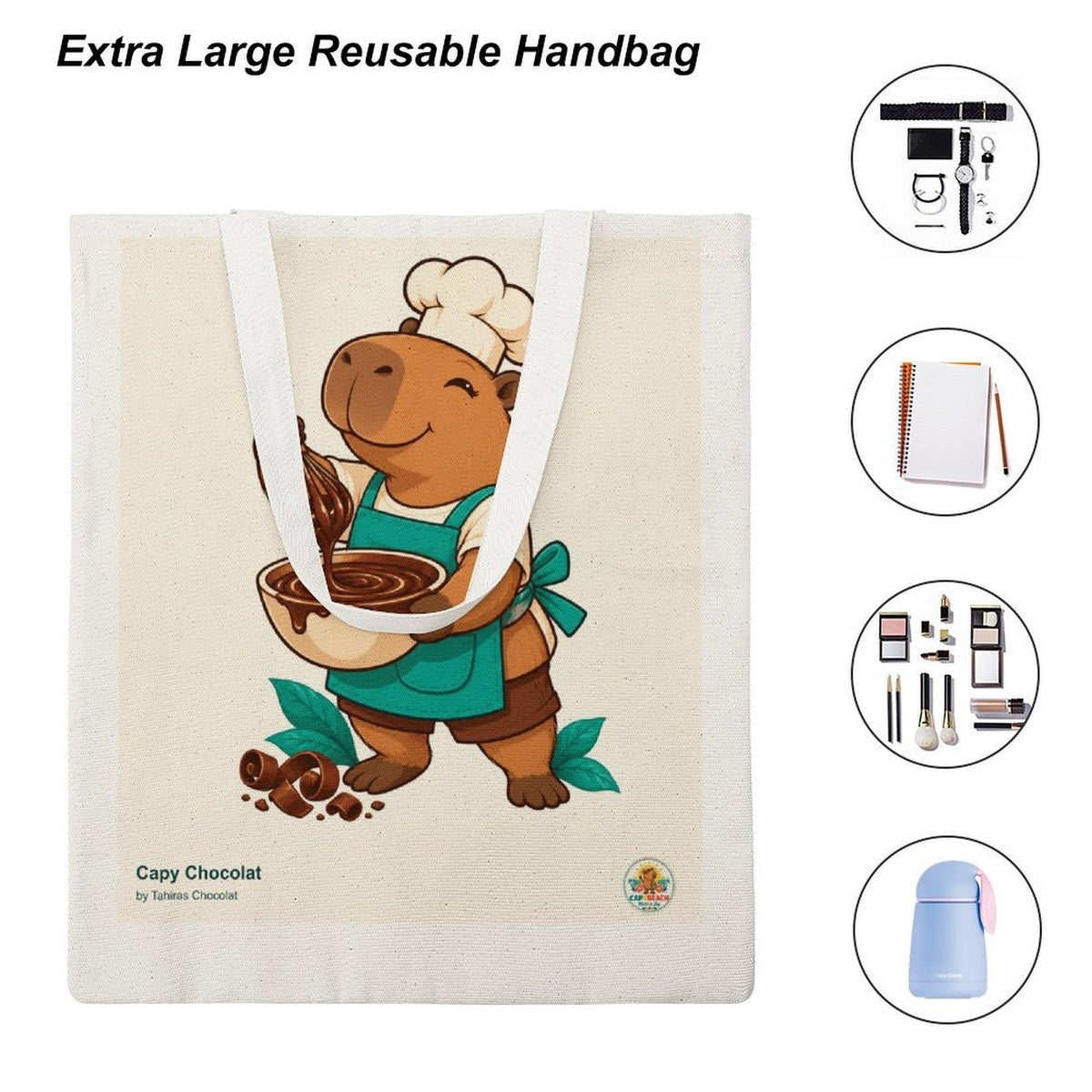 Sac en toile CAPYBEACH — Capy Chocolat · Garçon · by Tahiras Chocolat
