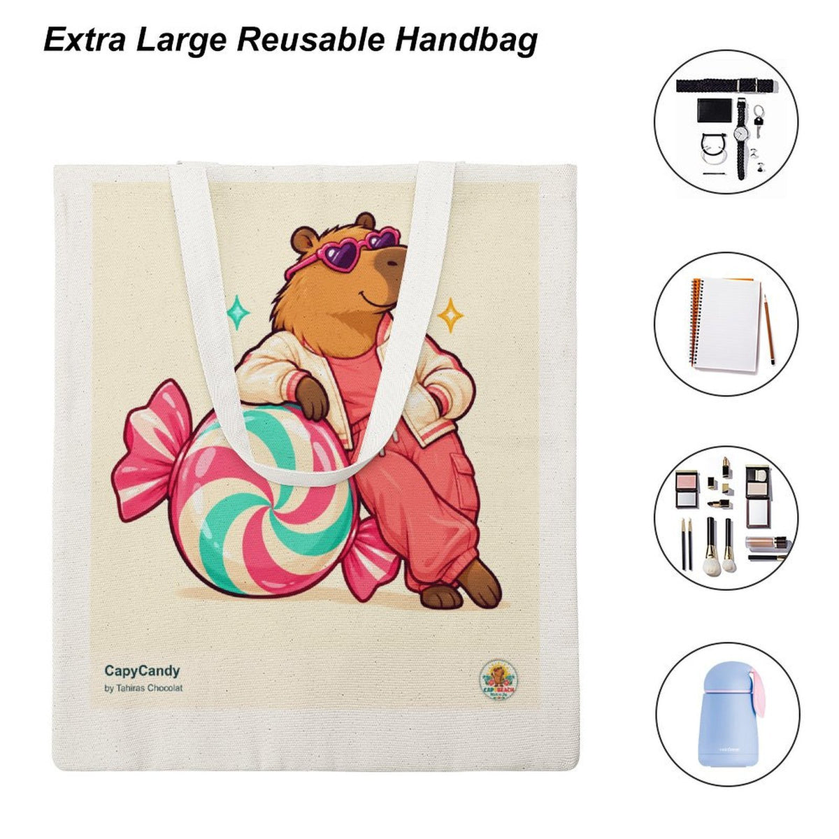 Sac en toile CAPYBEACH — CapyCandy · Femme · by Tahiras Chocolat